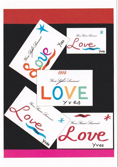 ysl love prints|ysl love cards.